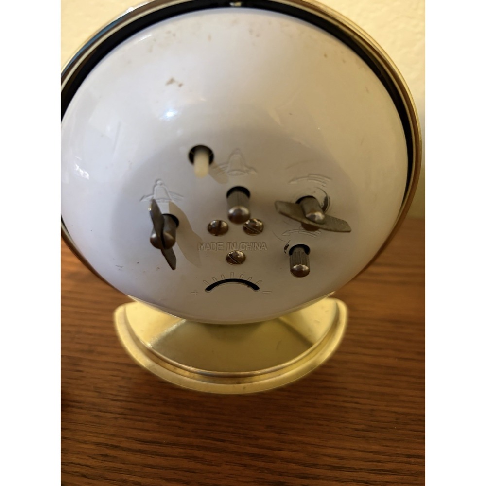 Vintage Equity Wind-Up Alarm Clock – Glow Hands – Working - Picture 2 of 3